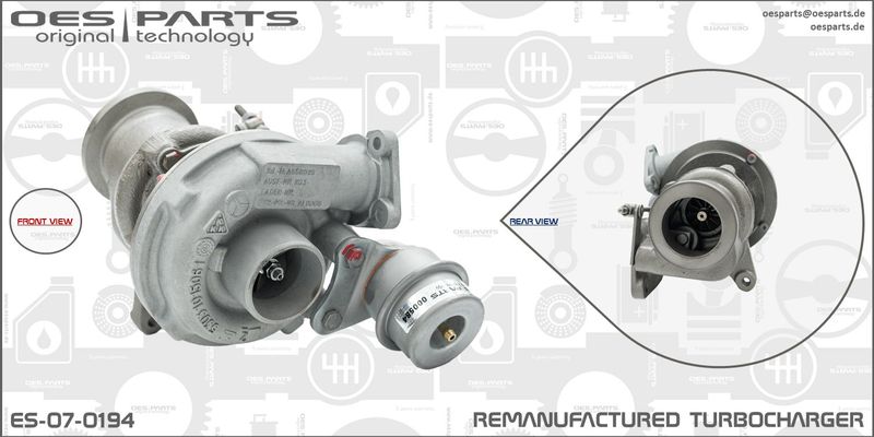 OES PARTS Kompresors, Turbopūte ES-07-0194